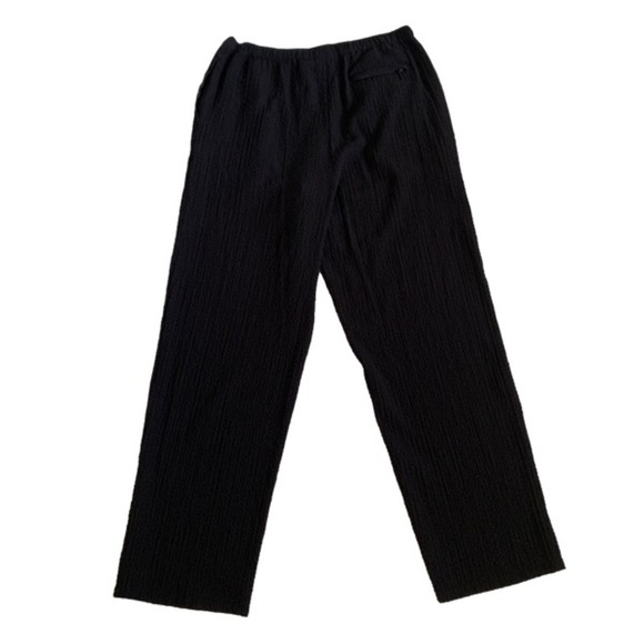 Orvis Pants Black Waffle Weave High Rise Pockets Casual Comfort Pants Si… - Picture 7 of 12